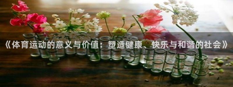 《体育运动的意义与价值：塑造健康、快乐与和谐的社会》