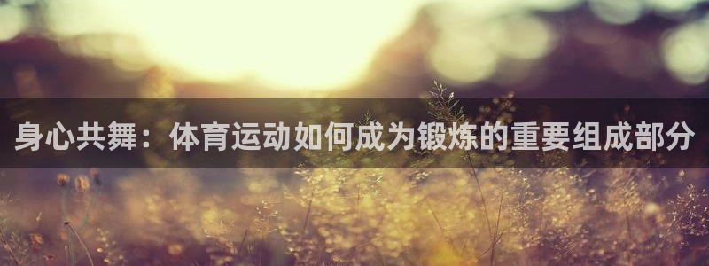 身心共舞：体育运动如何成为锻炼的重要组成部分